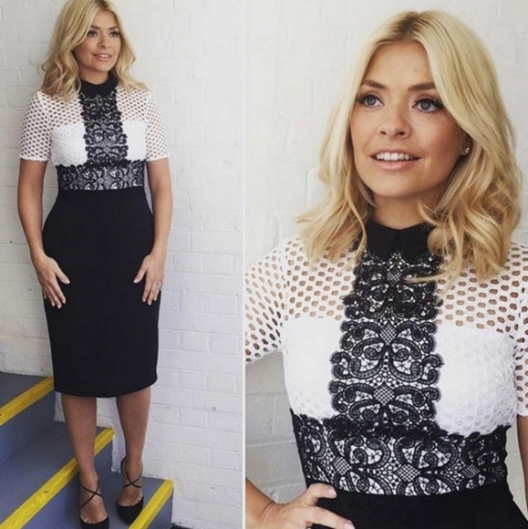 Zara Tube Dress with Lace Top - Picture 1 of 8